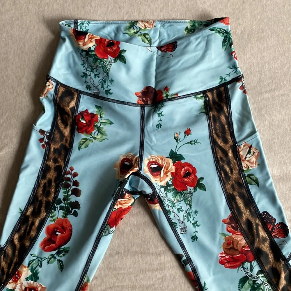 R13/Twin Fantasy Italian printed leggings - Picture 3 of 6